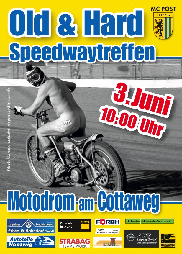 Old & Hard Internationales Speedwaytreffen am 3. Juni um 10 Uhr im Motodrom